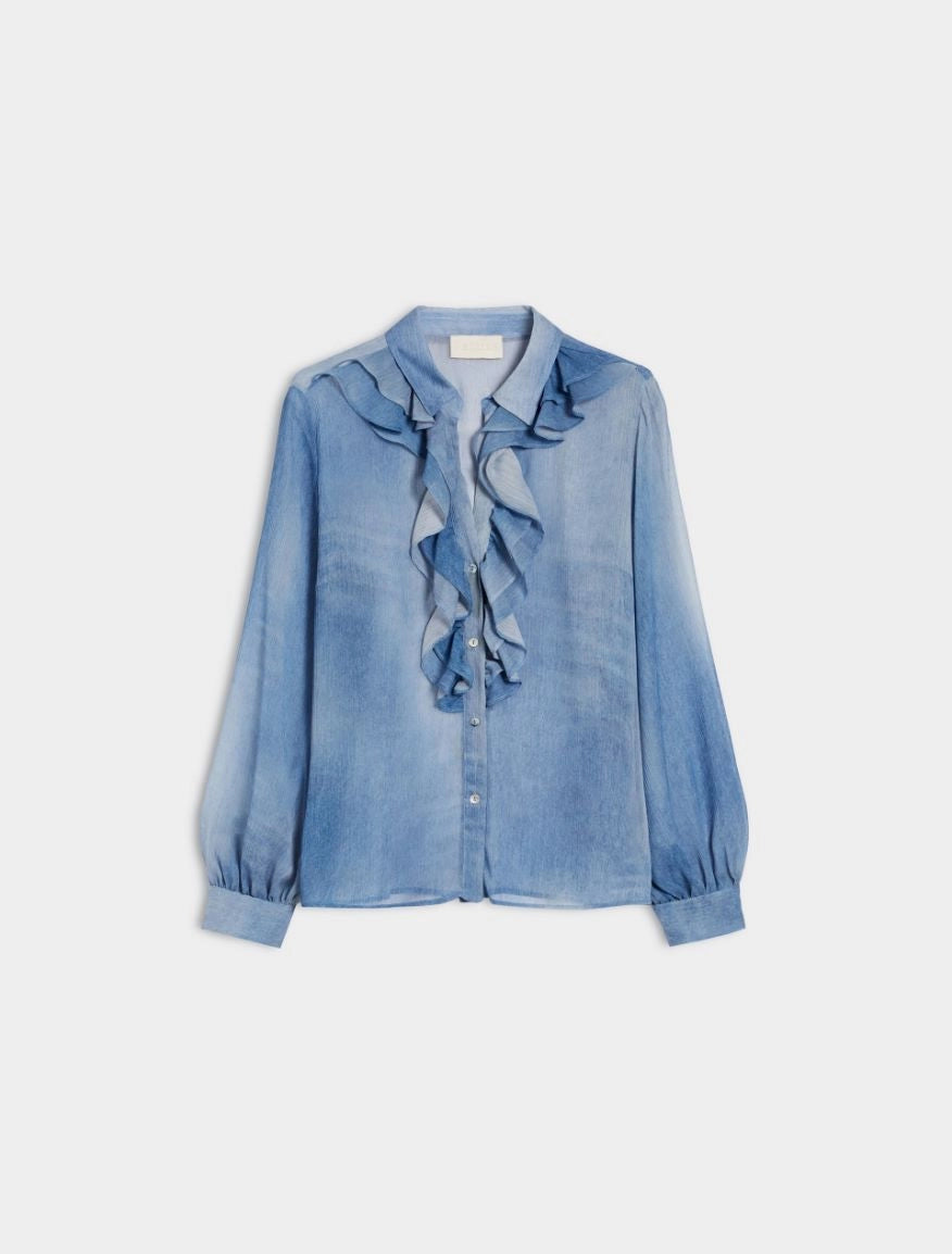 Blusa stampa denim iBlues