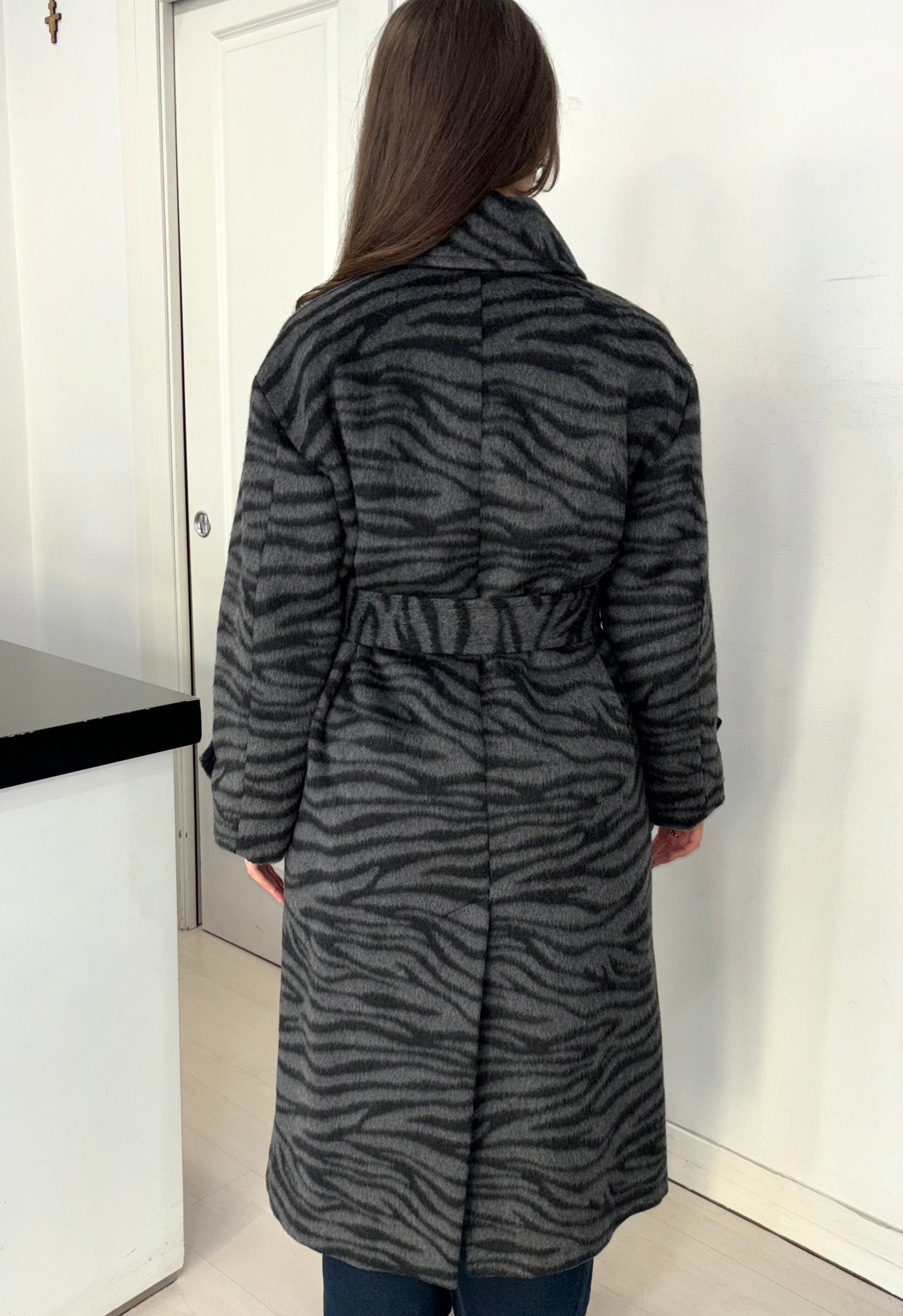 Cappotto Animalier Grigio iBlues