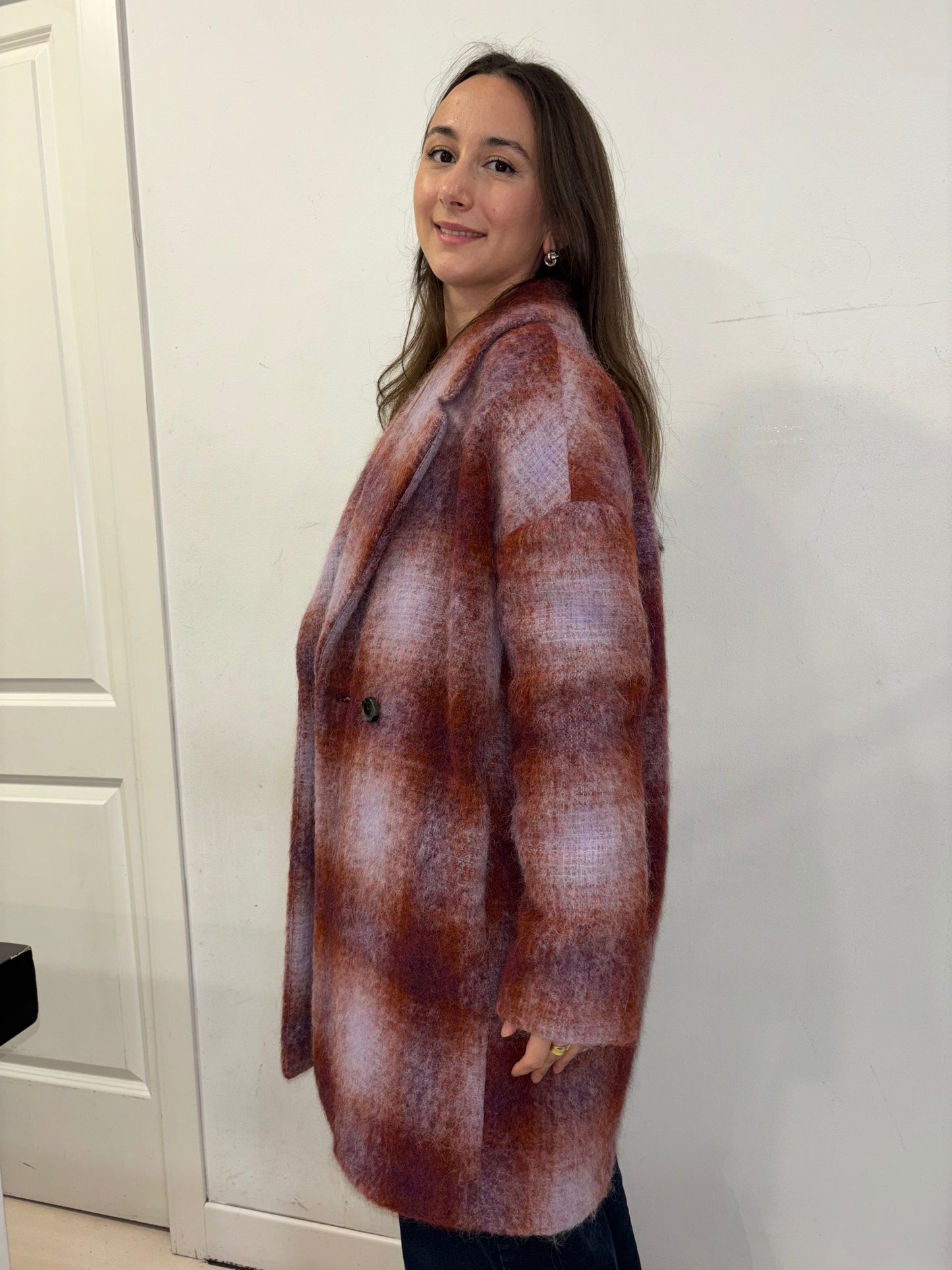Cappotto Check Oversize iBlues
