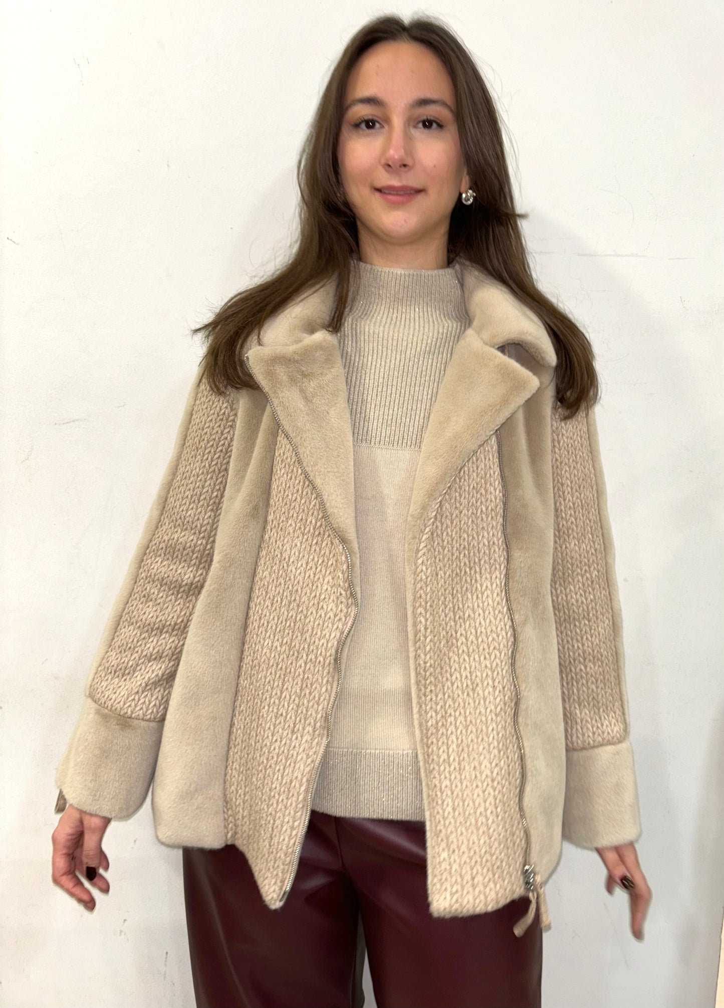 Eco montone con inserti in lana PREGIO