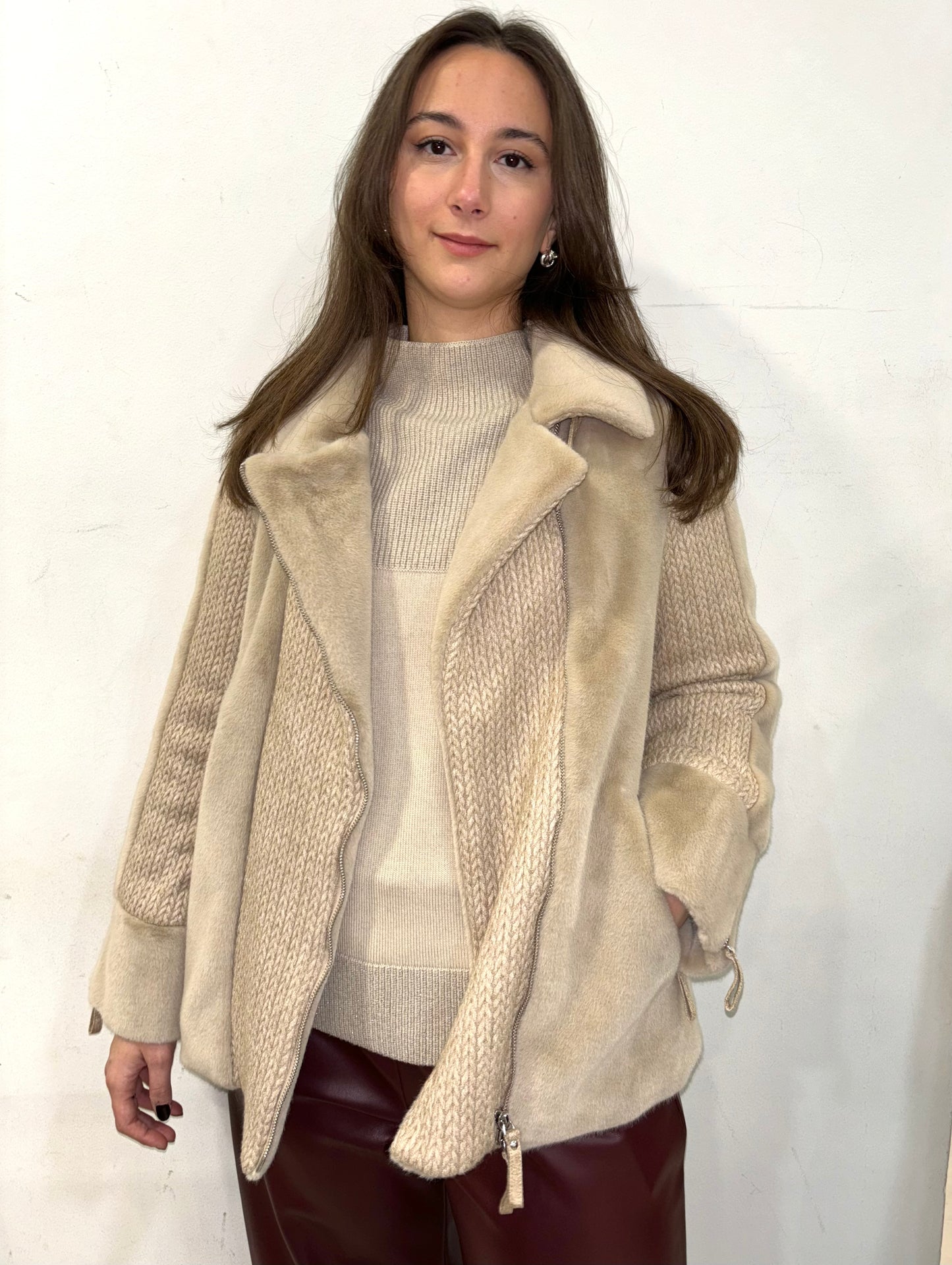 Eco montone con inserti in lana PREGIO