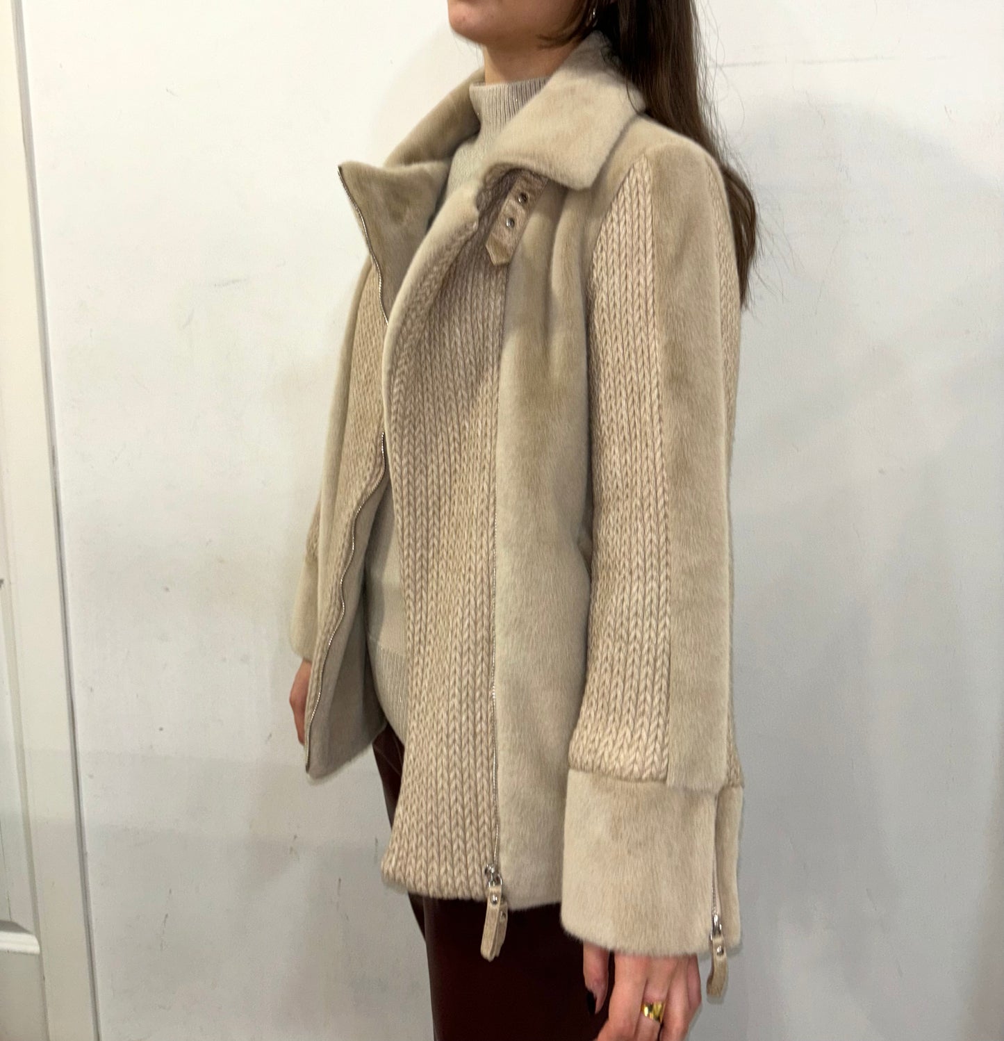 Eco montone con inserti in lana PREGIO