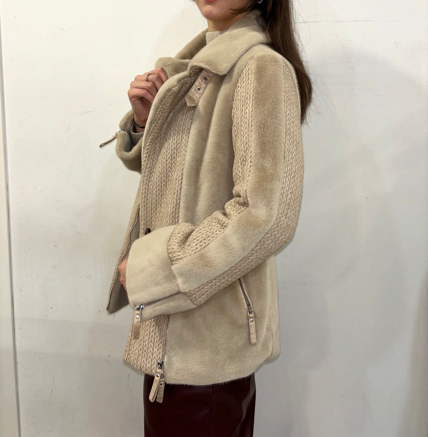 Eco montone con inserti in lana PREGIO