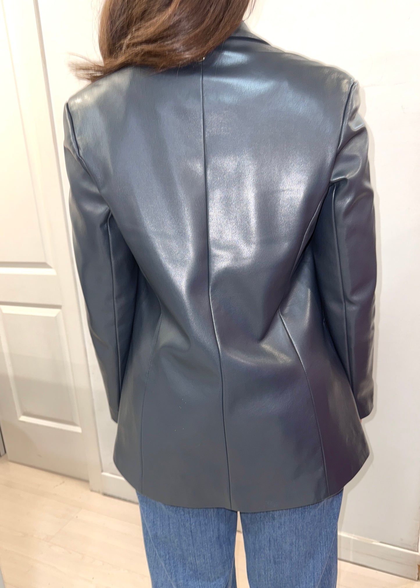 Blazer ecopelle grigio Siste's