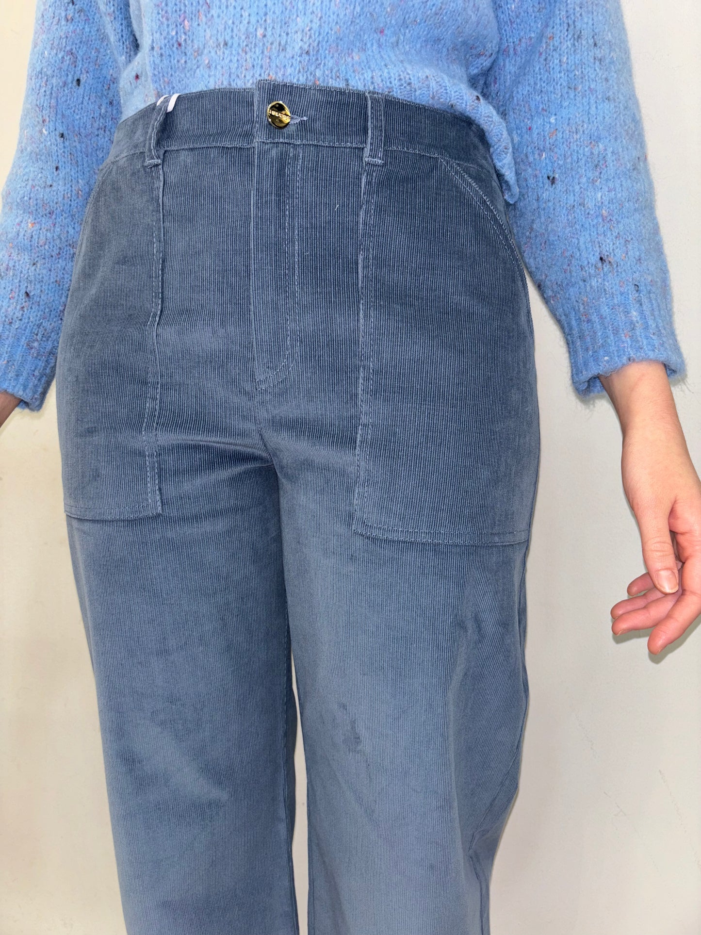 Pantalone millerighe gamba dritta AVIO iBlues