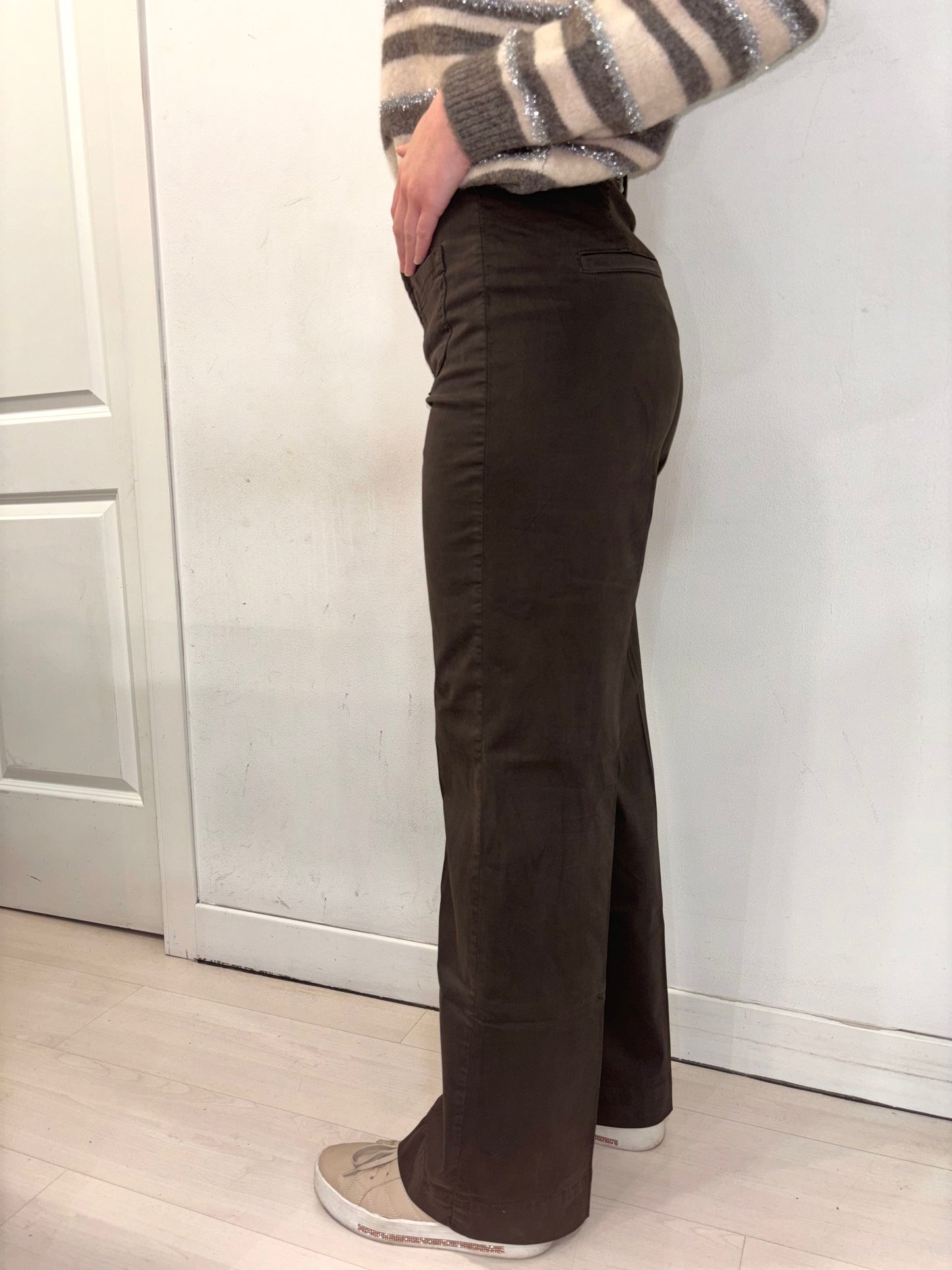 Pantalone moro gamba dritta taschine iBlues