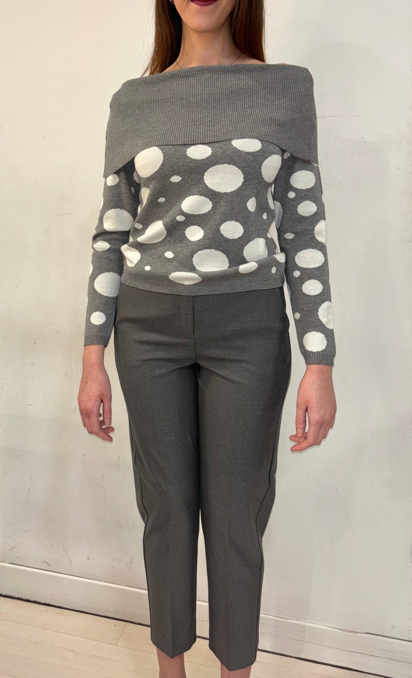 Maglia spalle scoperte pois SISTE'S