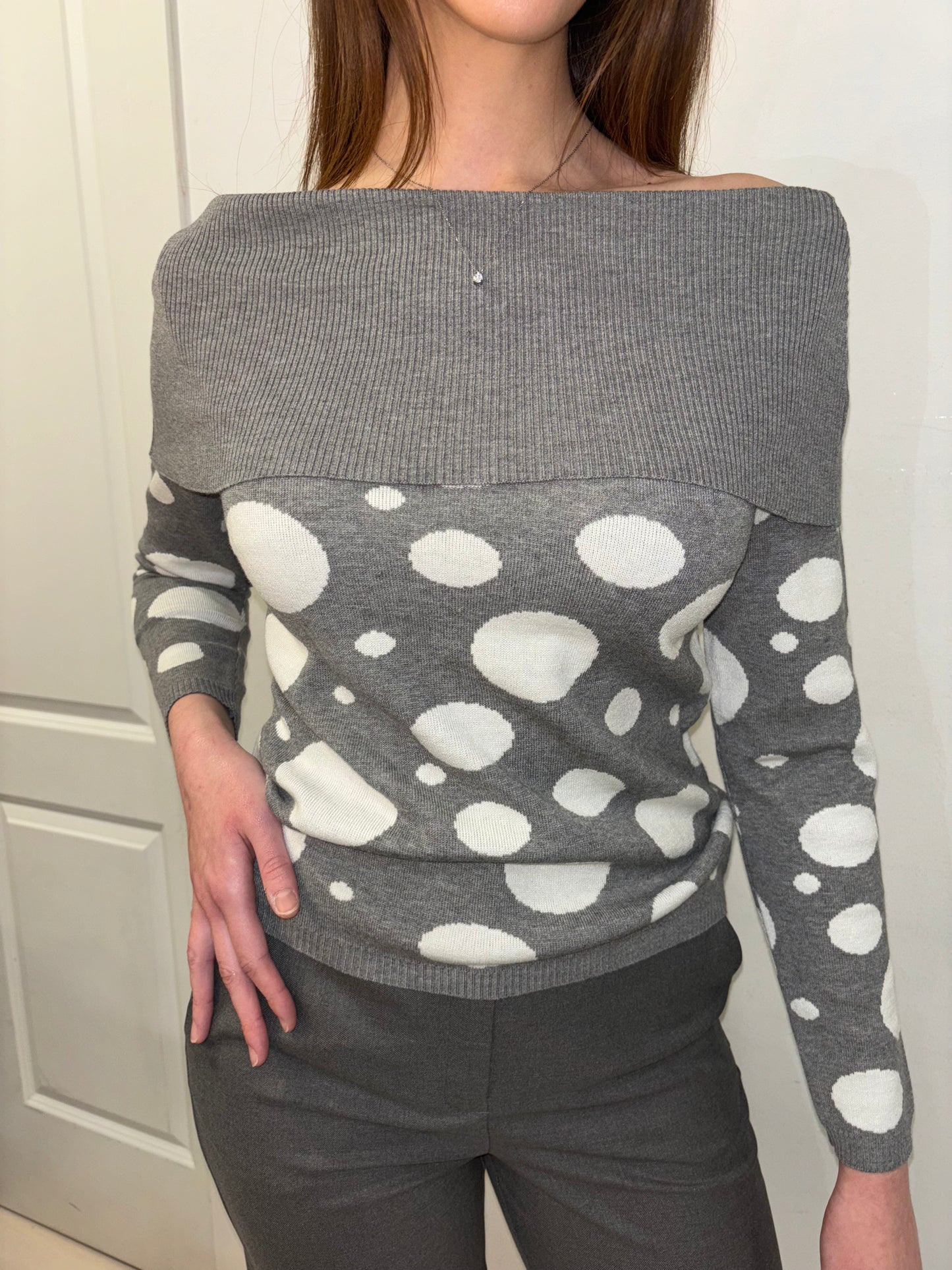 Maglia spalle scoperte pois SISTE'S