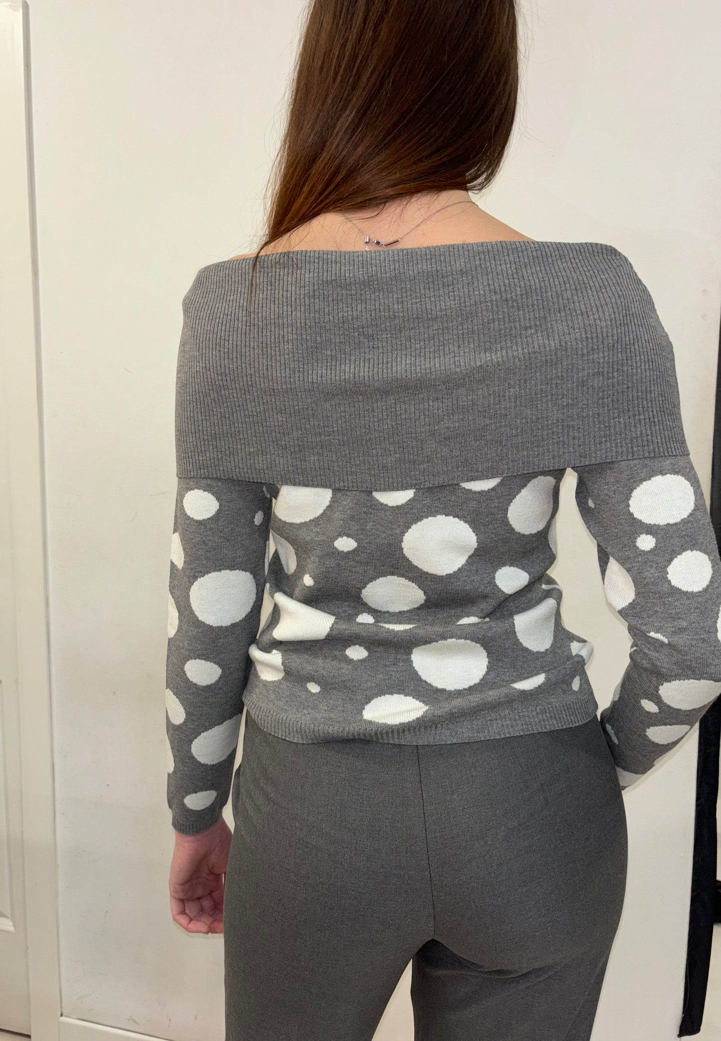 Maglia spalle scoperte pois SISTE'S