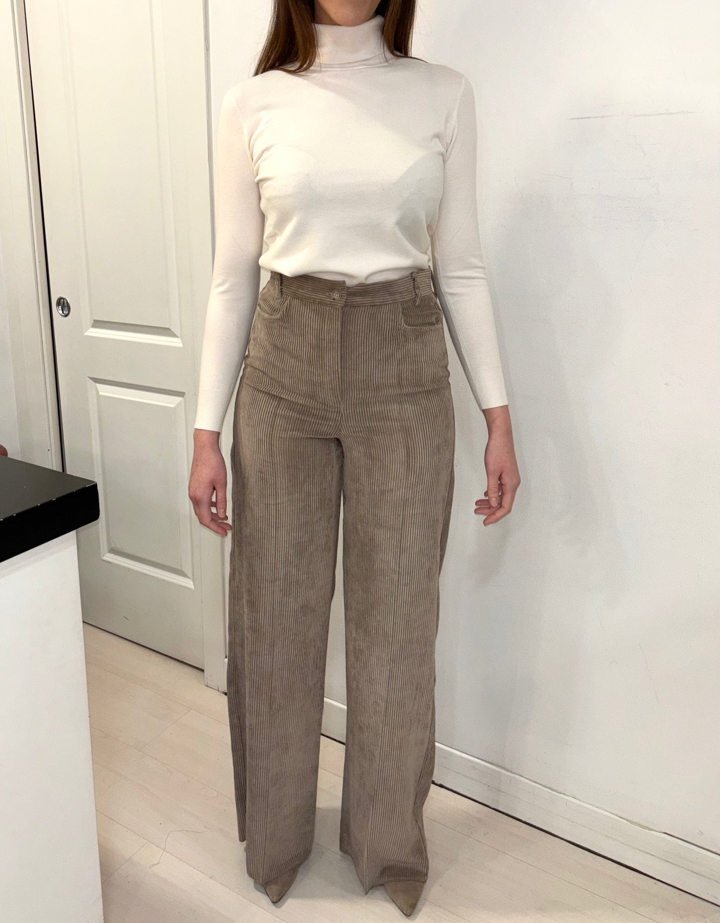 Pantalone del tailleur palazzo velluto iBlues