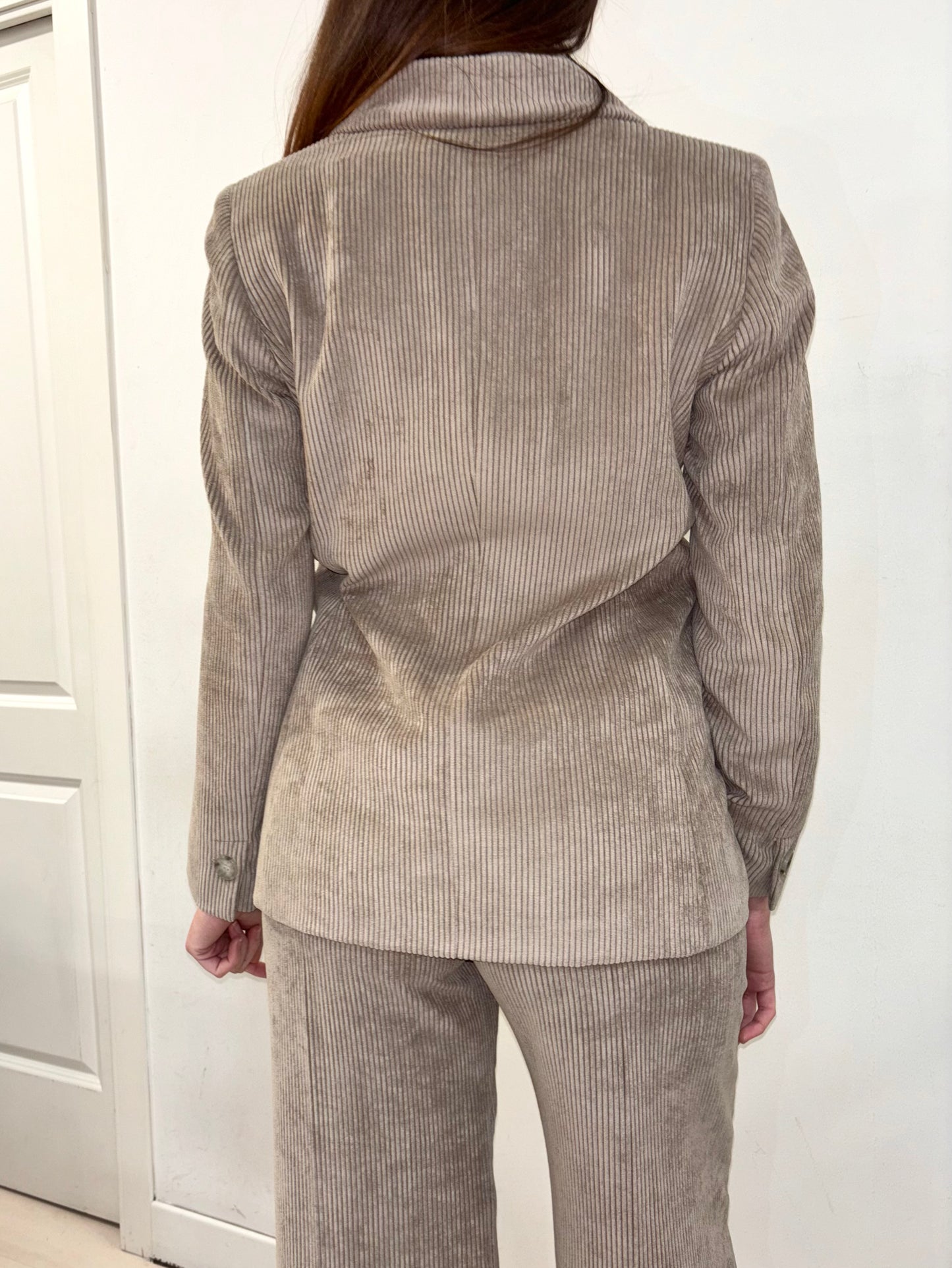 Giacca tailleur doppio petto velluto