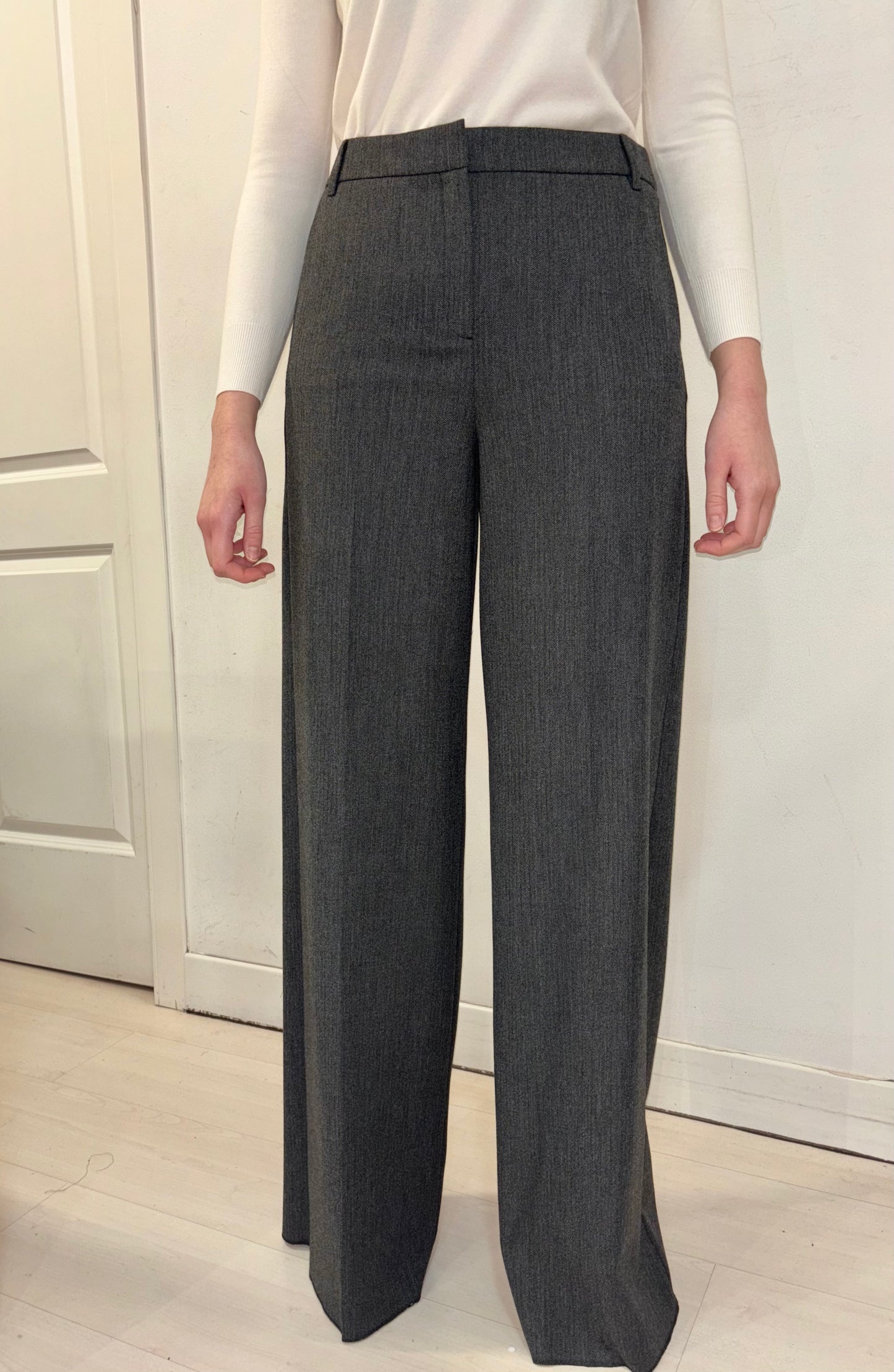 Pantalone sartoriale tailleur palazzo microspigato iBlues