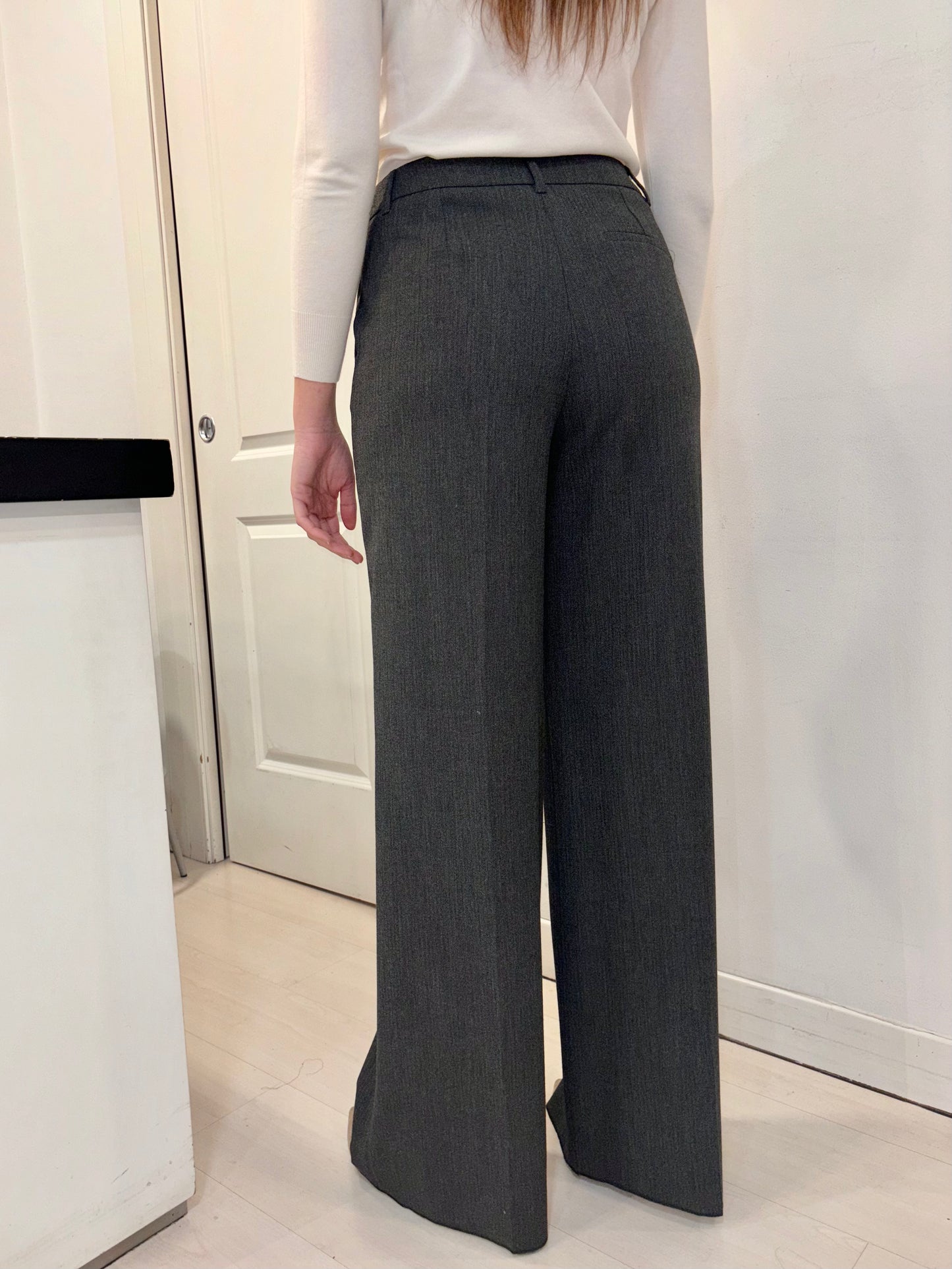 Pantalone sartoriale tailleur palazzo microspigato iBlues