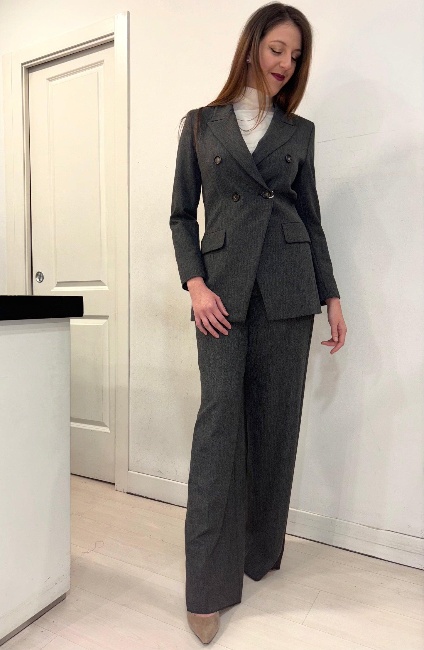 Giacca tailleur sartoriale microspigato iBlues