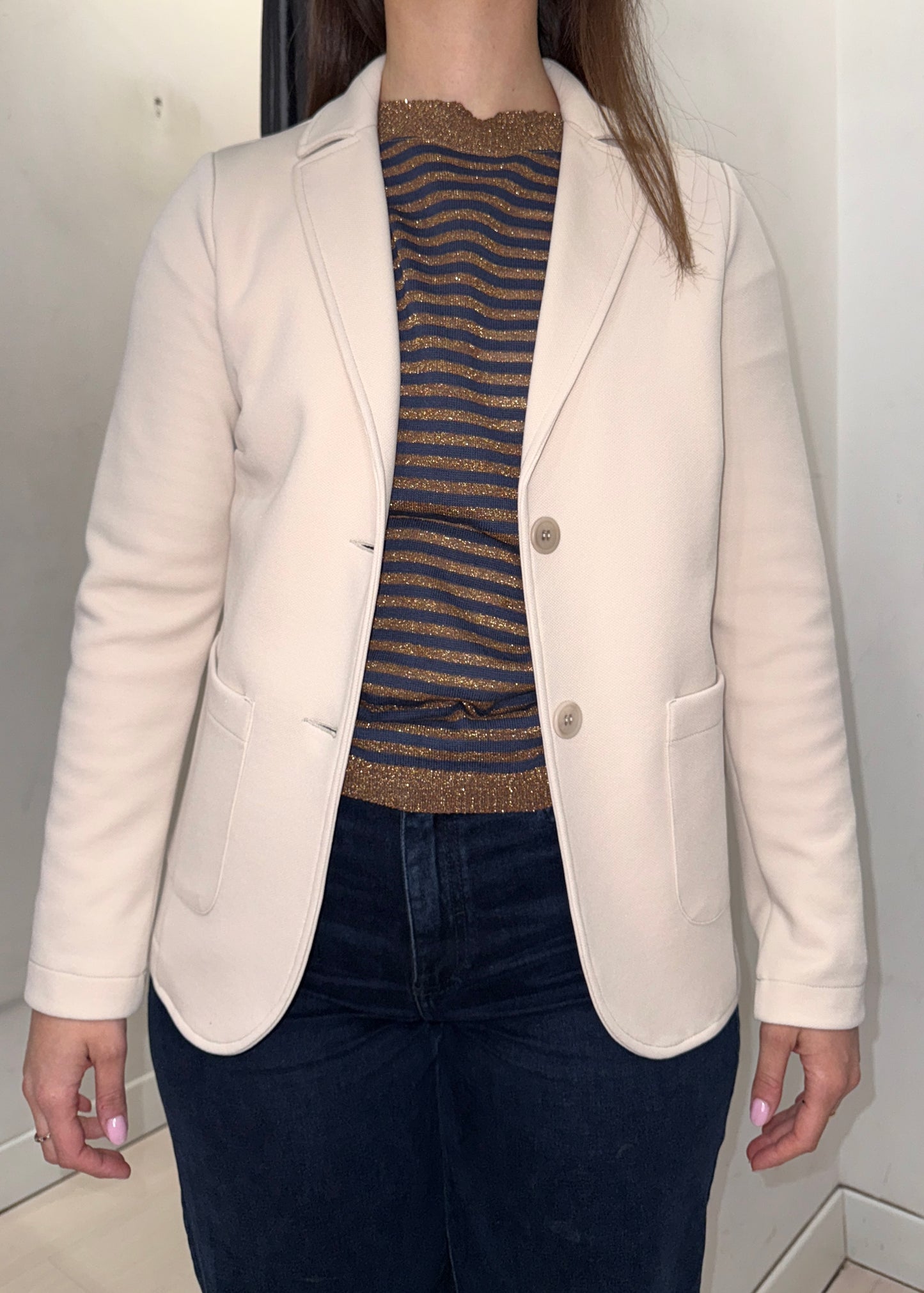 Blazer in felpa BURRO