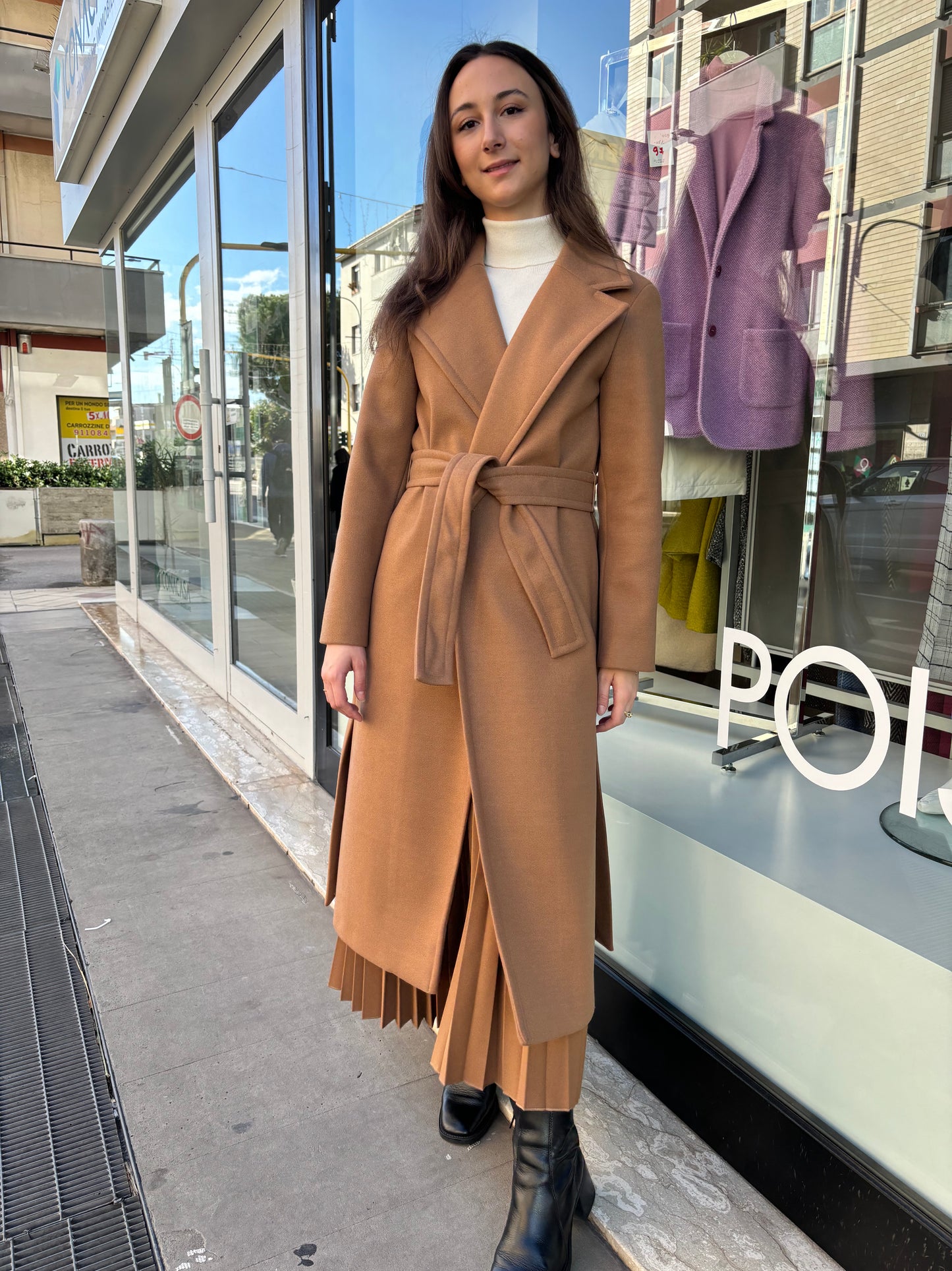Cappotto lungo cammello iBlues