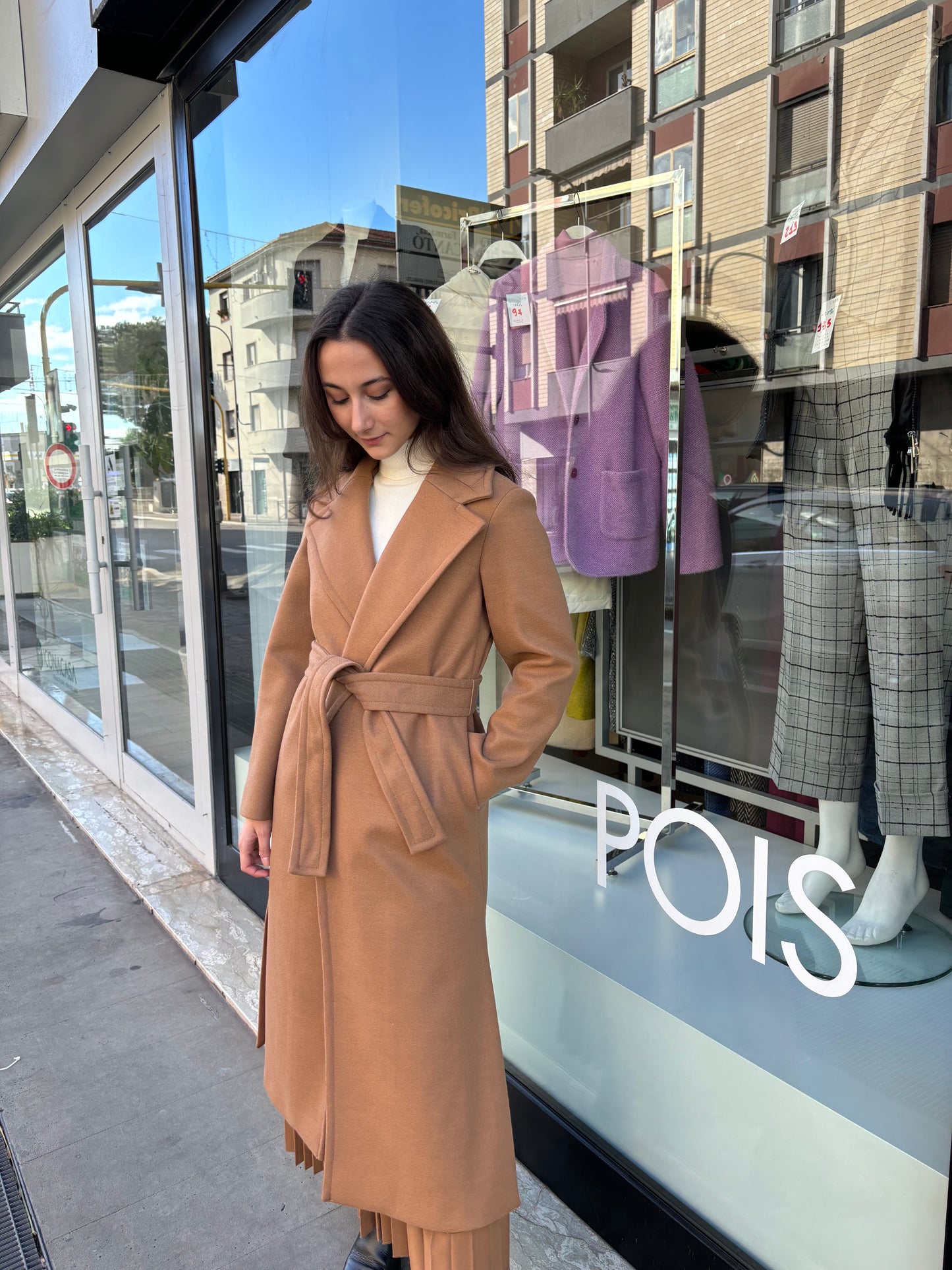 Cappotto lungo cammello iBlues