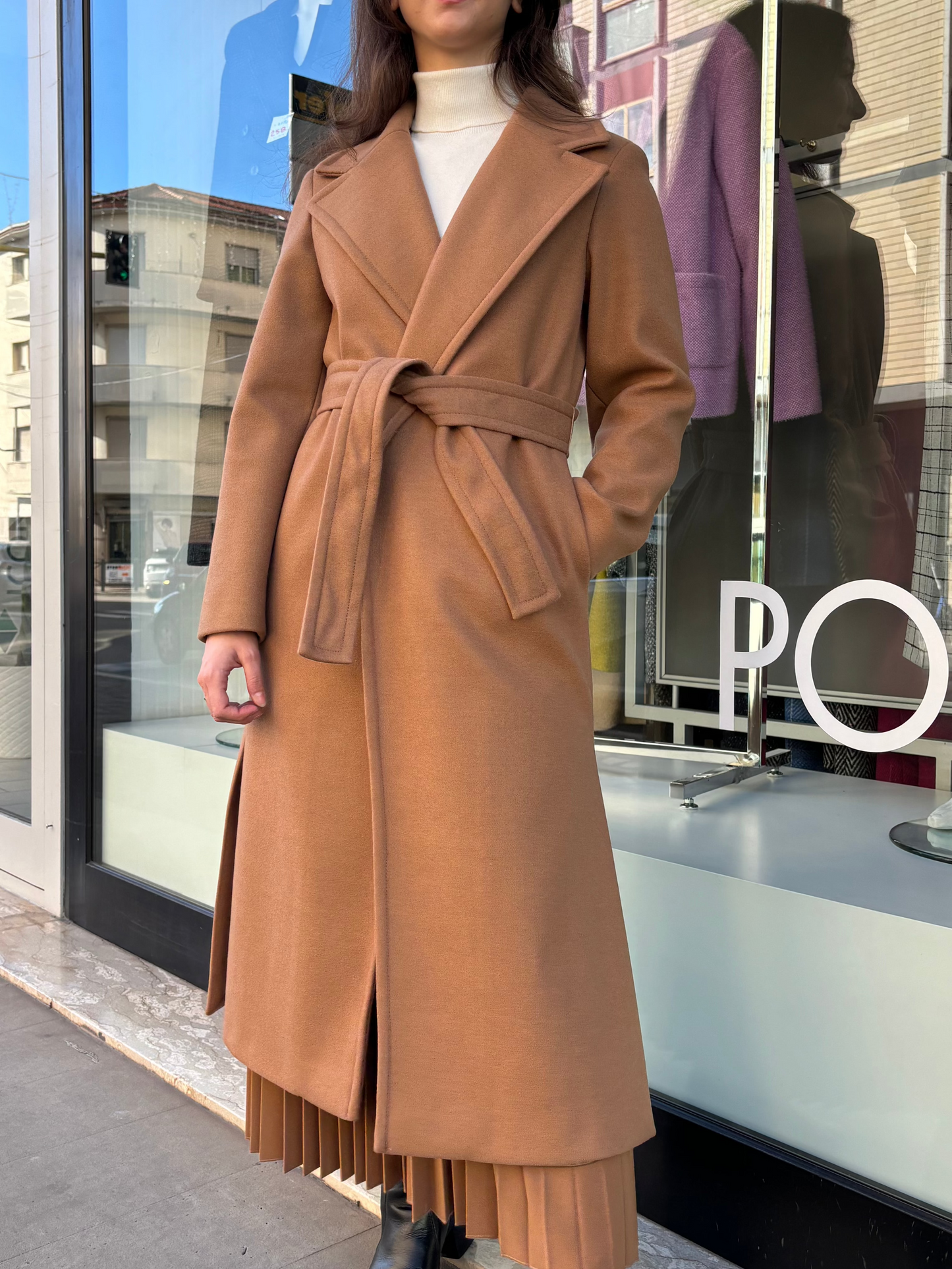 Cappotto lungo cammello iBlues