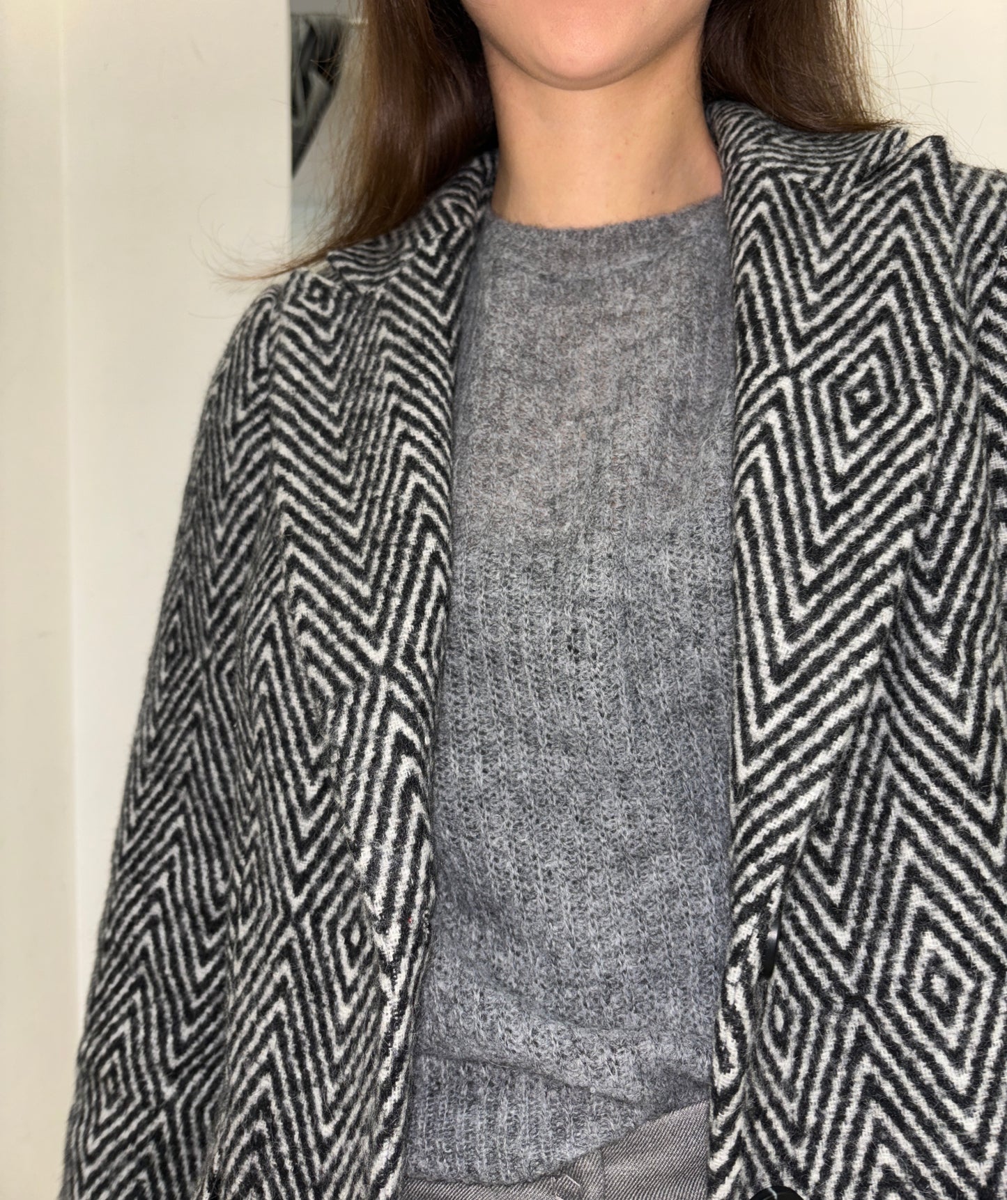 Cappotto monopetto spigato SANGERMANO
