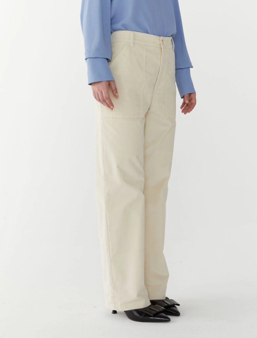 Pantalone millerighe gamba dritta BURRO iBlues