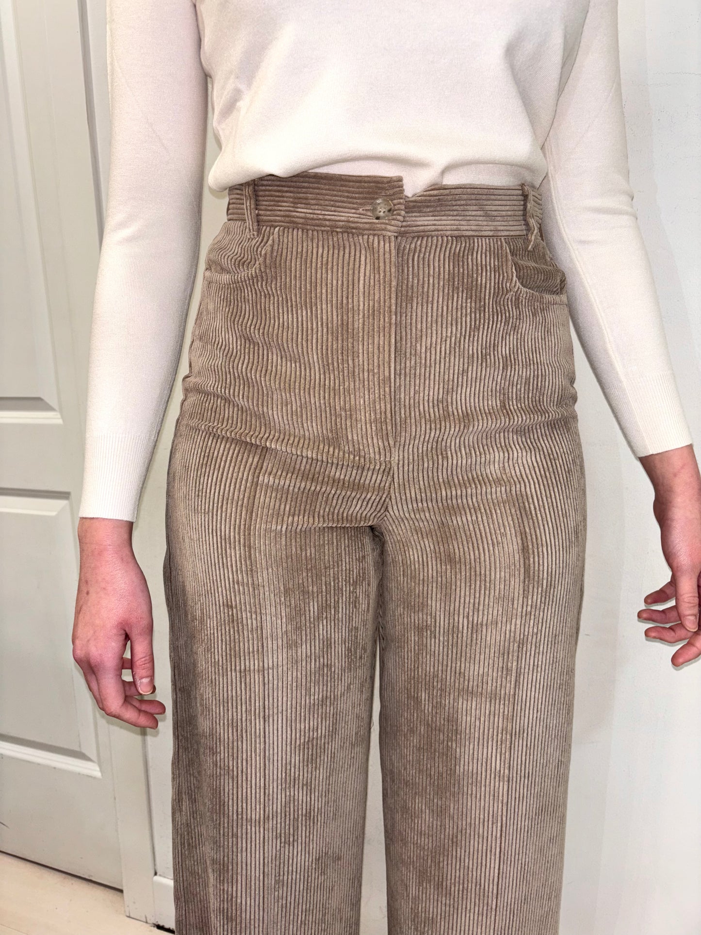Pantalone del tailleur palazzo velluto iBlues