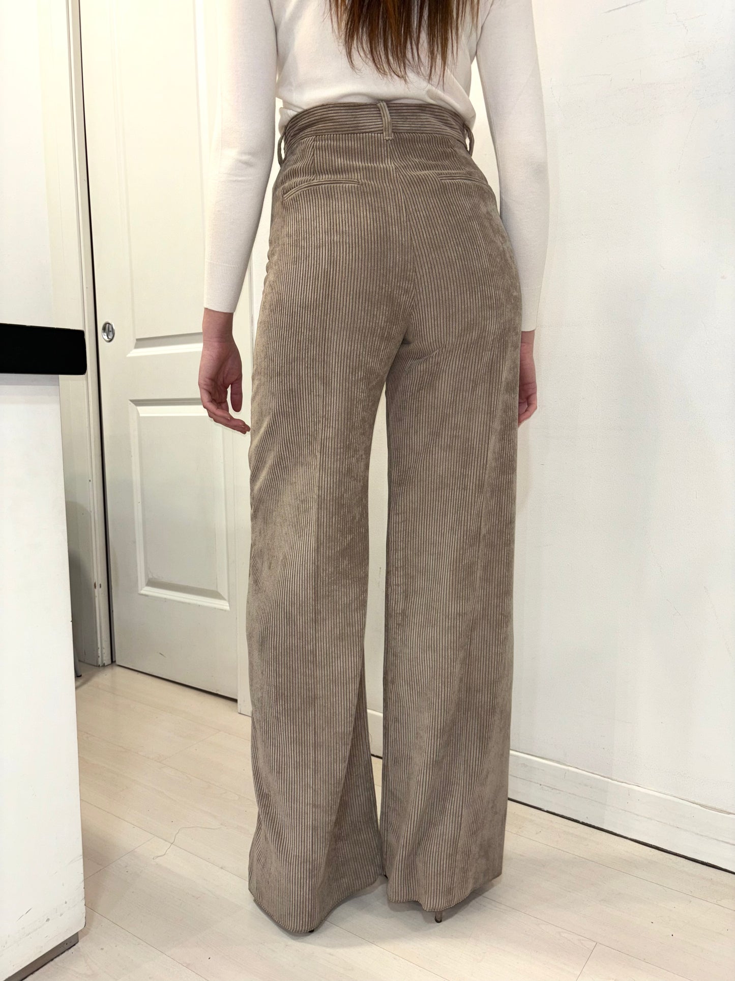 Pantalone del tailleur palazzo velluto iBlues